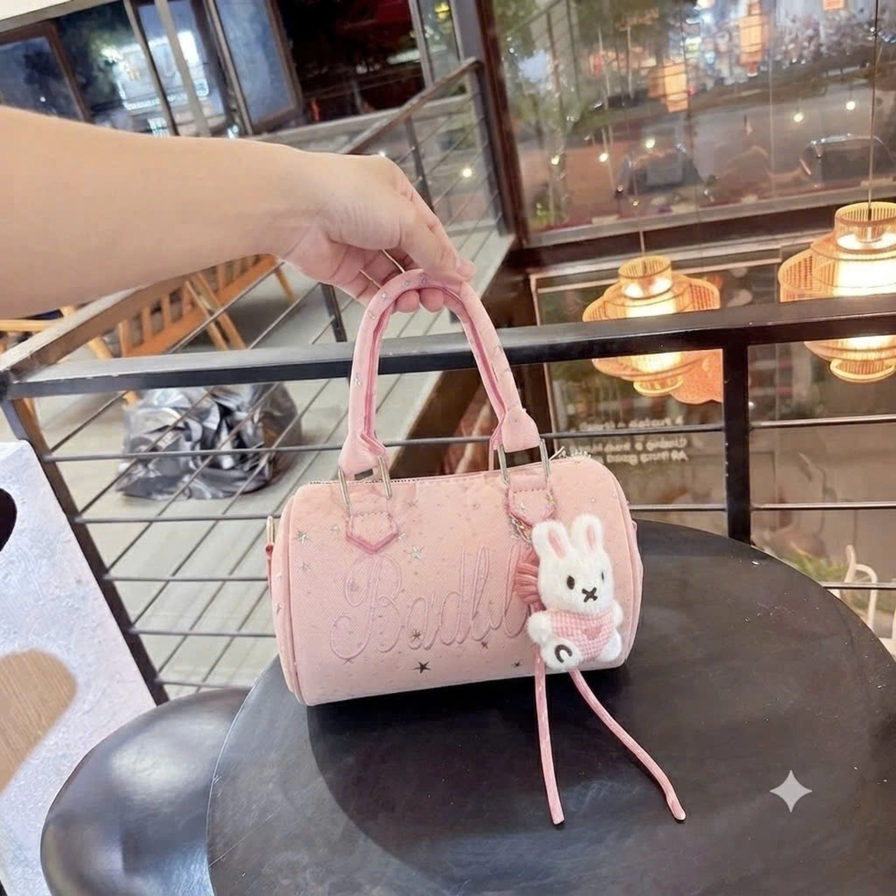 (Tặng Charm Thỏ) Túi Xách Nữ Cunbag Dáng Trống Tròn Nhỏ Gọn Đi Chơi Dạo Phố Thời Trang CUN371